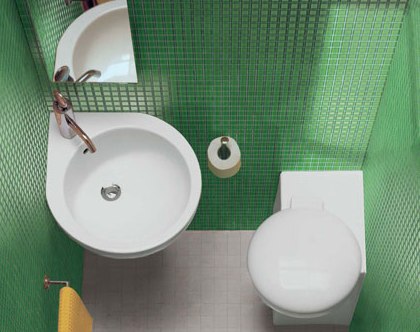 маленькие ванные комнаты угловая сантехника фото 2